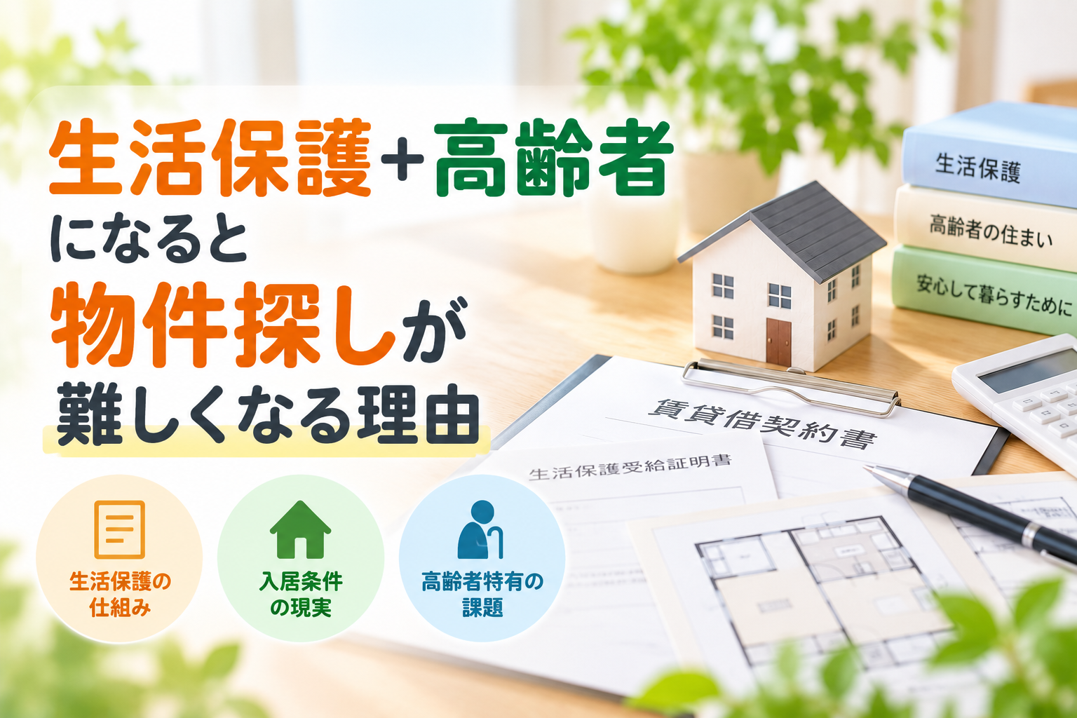生活保護＋高齢者になると物件探しが難しくなる理由