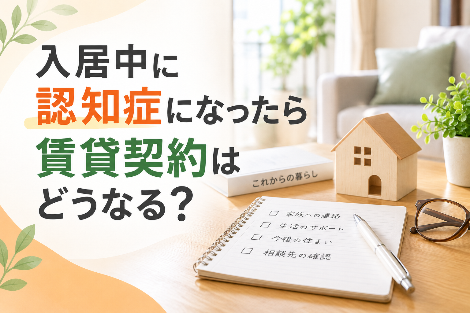 入居中に認知症になったら賃貸契約はどうなる？
