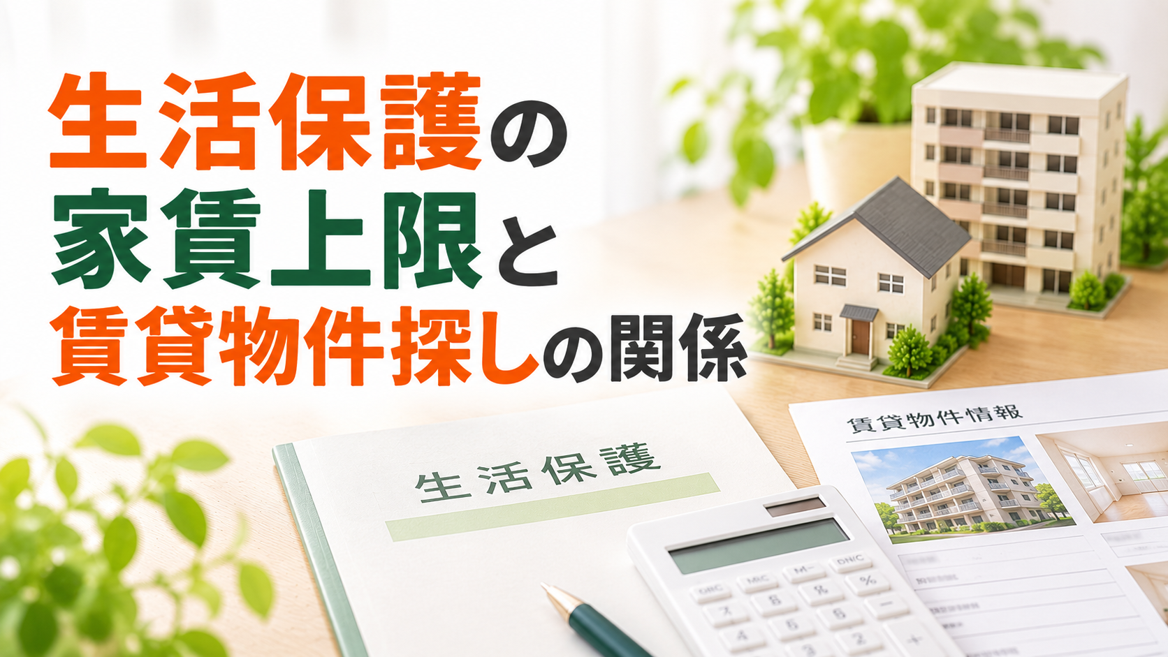 生活保護の家賃上限と賃貸物件探しの関係