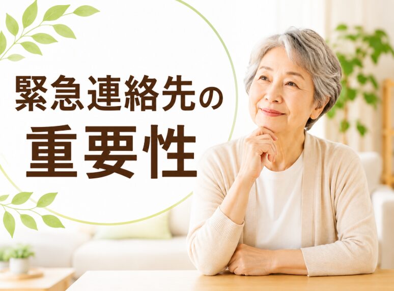 【緊急連絡先の重要性】