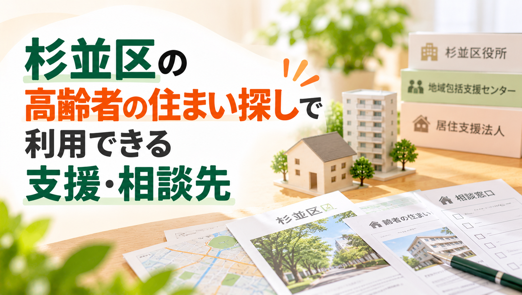 杉並区の高齢者の住まい探しで利用できる支援・相談先